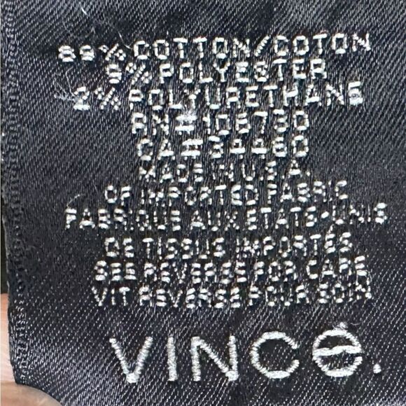 Vince Military Utility Pants Straight Leg army Green mid Rise Women's size 26 - Picture 8 of 8